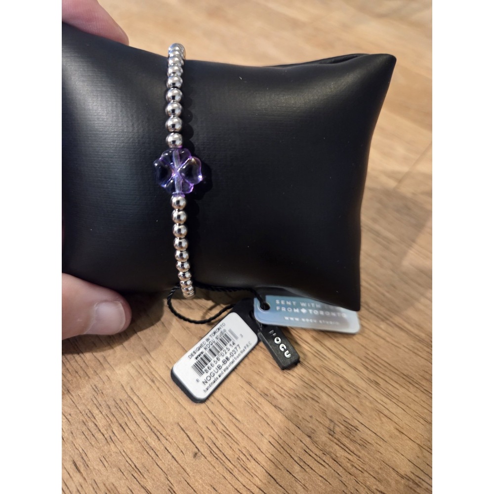 NWT Nogu silver bracelet w/ charm
